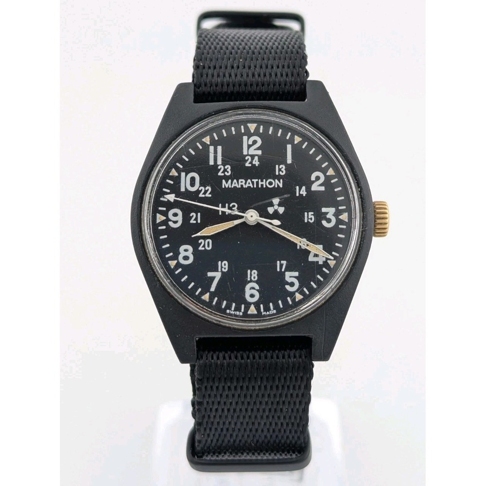 1990 Marathon 348 MIL-W-46374D Gallet "Lost Marathon" Mechanical - Not Running